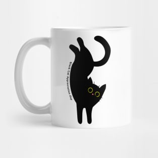 Black Cat Appreciation Day, cartoon Mug